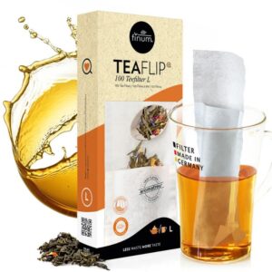 TEAFLIP | Theefilterzakjes voor losse thee | 1 kop | 1 pot