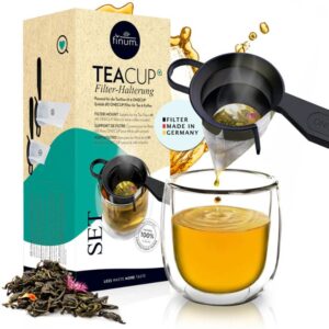 TEACUP set | Houder met theefilters, papier | Finum