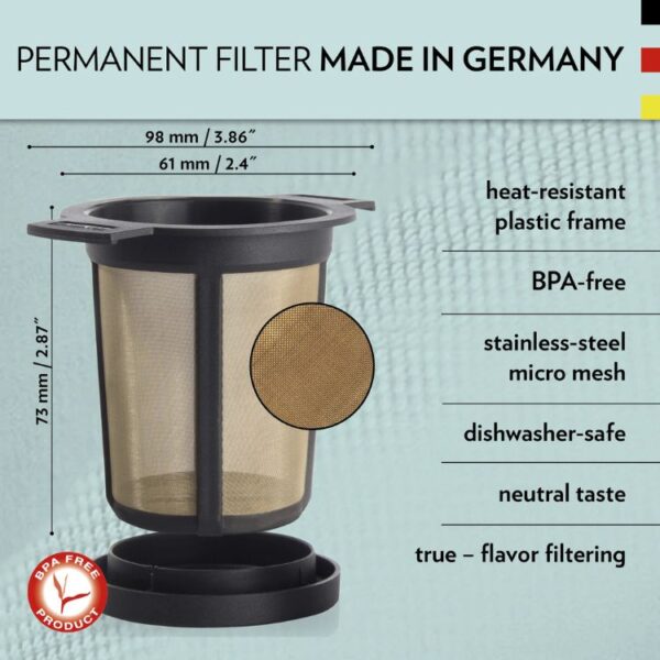Theefilter Permanent M | Finum | 1 kop of pot - Afbeelding 3